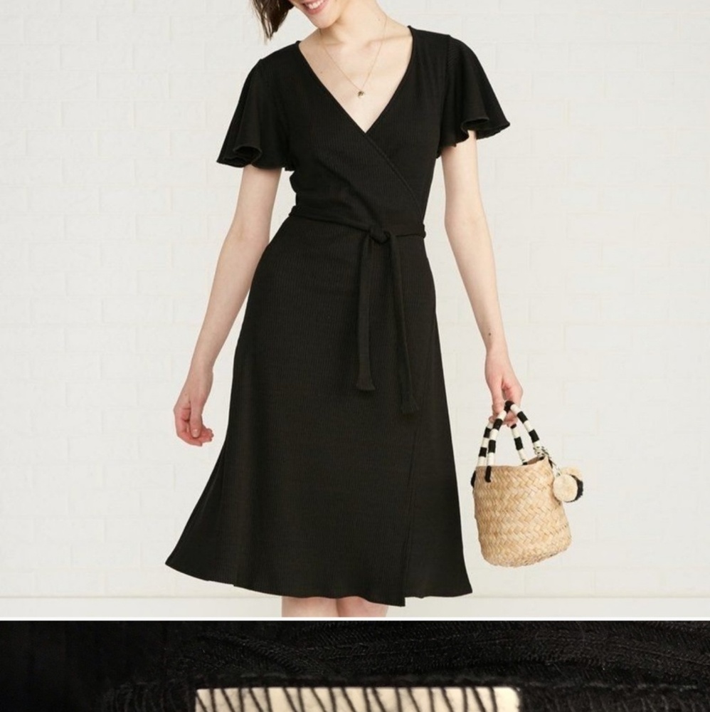 Amour Vert Bluebell Wrap Dress in Pipa Stipe